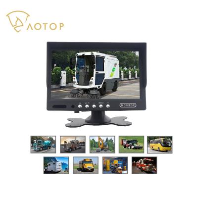 China RGB 7 Inch IPS LCD Truck View Monitor 3 Ways AHD Rear Blind Video Signal Area Surveillance HD Reversing Assist Image With Reverse Camera for sale