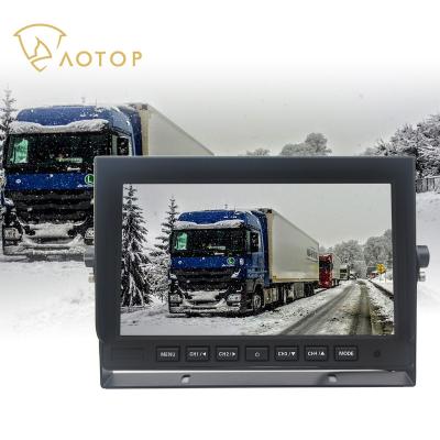 China RGB 10.1 Inch 360 Quad View HD Display Truck Rear View Monitor 4 Ways AHD Video Entry Truck All Round Blind Area HD Surveillance for sale