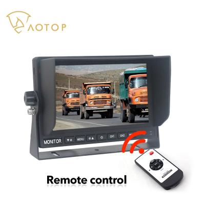 China RGB 7 Inch 2Ways CVBS Video Signal Reversing Auto Monitor PAL NTSC Backup System Reversing Image With Reverse Camera For Truck for sale