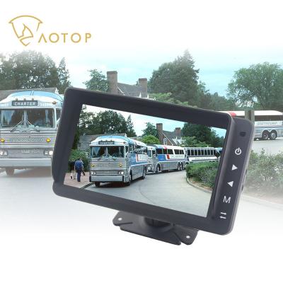 China Aotop 3ch RGB Truck Blind Spot AHD Video Signal Monitor Truck L/R Side View Rear View Camera Reverse Assist Monitor System for sale