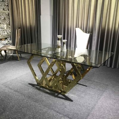 China Contemporary Dining Bride and Groom Wedding Stainless Steel Tables for sale