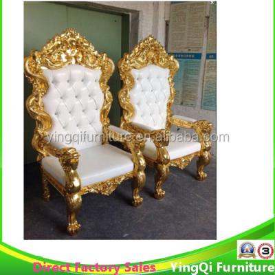 China The Popular Wedding Hotel Chair Throne King And Queen Chair For Sale for sale