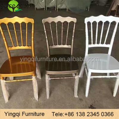 China Cheap Wedding Hotel Chair Napoleon Stacking Chairs for sale