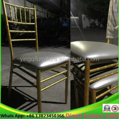 China Cheap Hotel Chiavari Chair Chairs With Fixed Cushion For Wedding Rental for sale