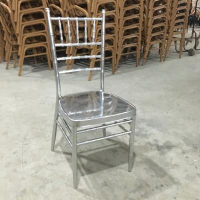 China New contemporary styling mirrored the shiny Silver Wedding Chiavari chairs for sale