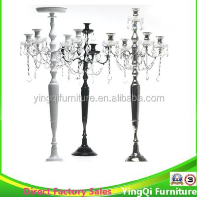 China Crystal Sparkle Crystal Chandelier Tall Candle Holders Centerpieces for Weddings for sale