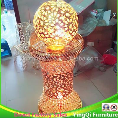 China Crystal Sparkle Crystal Acrylic Pillars for Wedding Stage Roadlead Flower Stands for sale