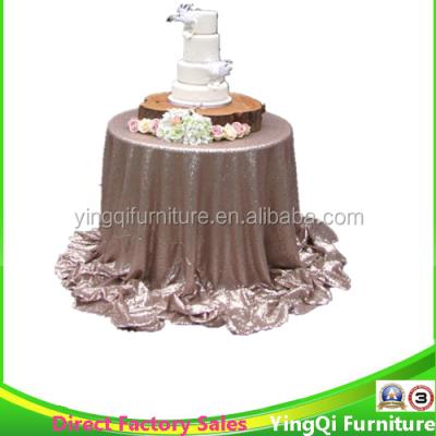 China Fancy Glitter Wedding Cake Tablecloth Sequin Fancy Tablecloth for sale