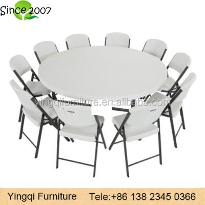 China Wedding Tables / Banquet Rental Tables Outdoor Events Tables Banquet Sourcing Plastic Folding Round Tables for sale