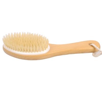 China EXFOLIATE WOODEN BATH SHOWER BRUSH - dry body, anti cellulite brushes for sale