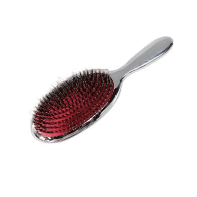 China Wholesale hot silver cushion detangle extension brushes for hair customize logo hairbrush gold handle plastic detangling hair brush for sale