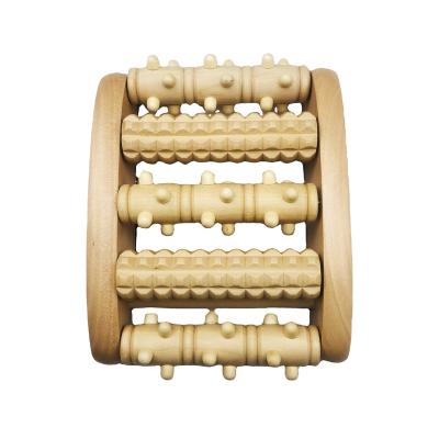 China Wooden Foot Therapy Acupressure Muscle Roller Ball Relax Tool Wooden Body Massager Products for sale