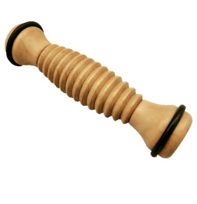 China Body Foot Massager Roller Muscle Sore Pain Relaxation Men Reflexology Tool - Wooden Double for sale