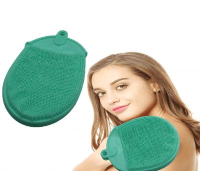 China EXFOLIATE Silicone Body Bath Glove INNERNEED Soft Scrubber Exfoliating Shower Cleaning Brush, SPA Massage Skin Care Tool for sale