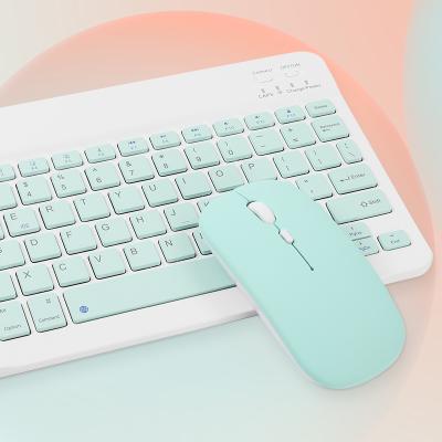 China Wireless Keyboard and Mouse Set Comb for Teclado Apple iPad Xiaomi Samsung Huawei Wireless Keyboard for sale