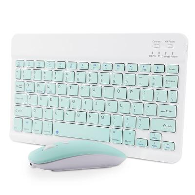 China Business Wireless Style Slim Portable Mini Tablet Wireless Keyboard Mouse Combos for Mac PC iPhone iPad IOS for sale