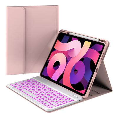 China 2020 10.9 Pro 11 Inch Wireless Backlight Touchpad Air 4 Wireless Keyboard Case For iPad for sale