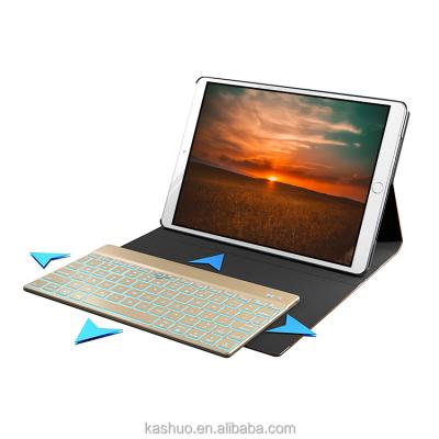 China Pro 97 Mini Wireless Keyboard Wireless Bluetooth PU Leather 6th Generation Case For iPad for sale