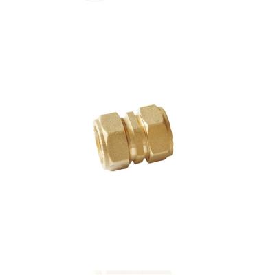 China General Brass Compression Fittings Straight Coupling For Copper Pipe for sale