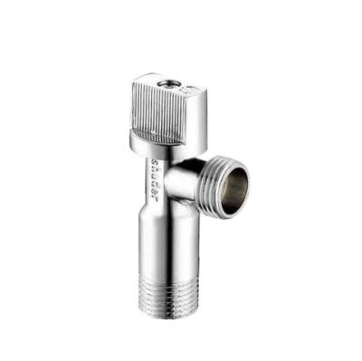 China General Chrome Plated Zinc Angle Valve 90 Degree Two Way Water Angle Valve for sale