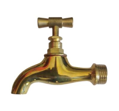 China General South American Polished Outdoor Brass Bibcock / Water Spout Faucet for sale