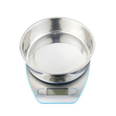 China Weight Measuring Electronic Scale For Kitchen Digital Electronic Stainless Steel Metal Universal Kitchen Scale for sale