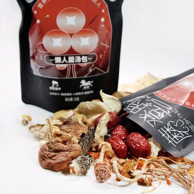 China Nutrition Health Food Mushroom Dry Lazy Fungus Modern Era Soup Bag for sale