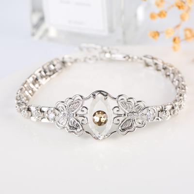 China 2021 Fashionable New Design Color Factory Jewelry Bangle Evil Eye Silver Plated Adjustable Bracelet for sale