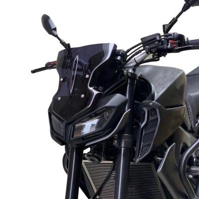 China Motorcycle Parts Motorcycle Windshield Cafe Runner Partition For YAMAHA MT-09 FZ-09 2017 2018 2019 2020 Light Gray for sale