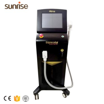 China Hair removal 2021 three wavlengths diode laser Alma laser hair removal machine big power factary price for sale