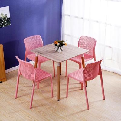 China MODERN Fashion Simple Colorful Comfortable Stylish Young Fashion Room Furniture Cafe Stackable Plastic Dining Chairs With Mesh for sale