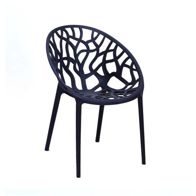 China Modern Design Contemporary Cheap Outdoor White Leisure Stacking Dining Plastic Chair For Sale for sale