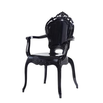 China New Design Contemporary Wholesale Black Plastic Cheap Colorful Modern Restaurant Plastic Dining Chair for sale