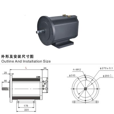 China Totally enclosed permanent magnet synchronous motor for sale