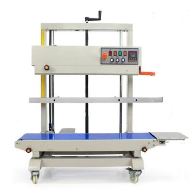 China FR-1200V Electric Driven Vertical Continuous Bag Sealing Machine For PE and Thick Bags for sale