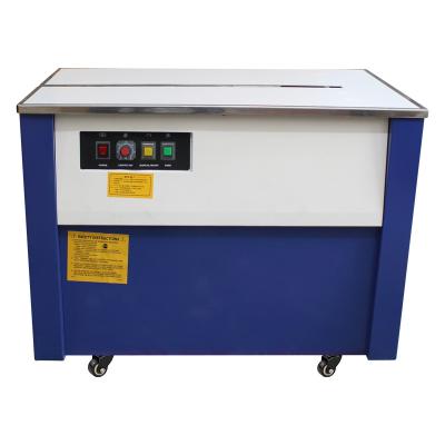 China D308 High Table Cartons Semi-Automatic PP Thermal Strapping Machine Packaging Machine for sale