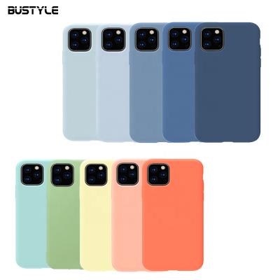 China Eco-friendly High Quality Real Liquid Silicone Phone Case For iPhone 11 X XR 55 Colors Covered Full Silicone Phone Case For iPhone 12 for sale