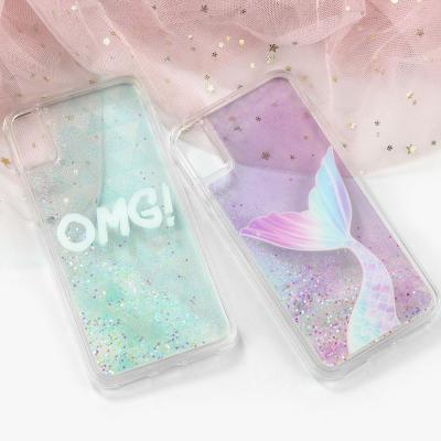 China Protect Luxury Ocean Design Liquid Glitter Quicksand Phone Case For iPhone 7 8 plus Xs Max Custom Mobile Back Cover for sale