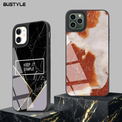 China Luxury Shockproof TPU Black PC Camera Ring Cellphone Cover For iphone 11 Custom Design Hard Cell Phone Case For iphone 12 Marble Case for sale