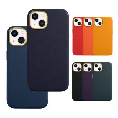 China Luxury Vegan Leather Phone Case Shockproof For iPhone13 Pro Max 12 Camera Ring Button Smartphone Cover 11 Metal For iPhone 13 Leather Case for sale