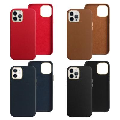 China Shockproof Luxury Leather Phonecase with Metal Ring and Button Business PU Suede Leather Phone Case Cover for iPhone 13 pro Max Phone Case for sale