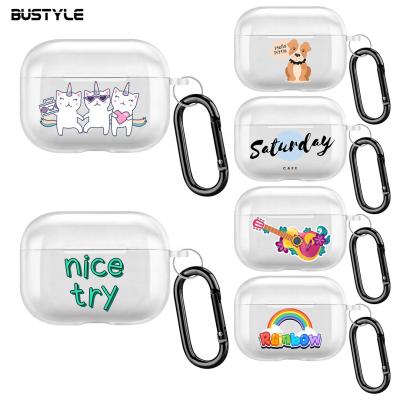 China High Quality Custom Design Logo Printing Clear TPU Case For Airpod Pro 2 2 1 Earphone Business Accessories 2021 Impact Cover For Airpods 3 Case for sale