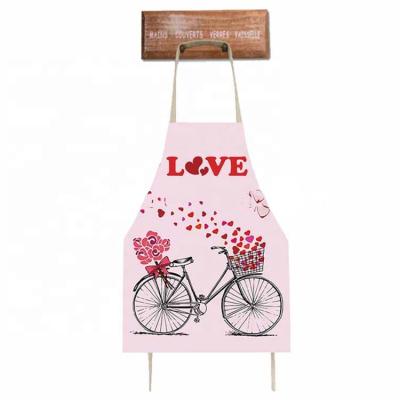 China Unique Design Valentine's Day Series Custom Design Logo Cooking Kitchen Apron for sale