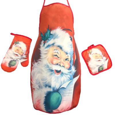 China NEW Design Christmas Apron Cotton Pinafore Design Home Kitchen Unique Aprons 58*68cm Wholesale Canvas Adult Bibs Cooking Apron Cooking Cleaning Set for sale