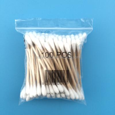 China Beauty Shops Manufacturer Supply Strong Wooden Stick Cotton Pad for sale