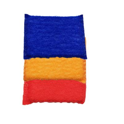 China Viable Colorful Kitchen Sponge Scouring Pad Cleaning Pot Scourer for sale