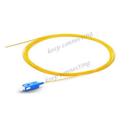 China Speed Customize SC APC/UPC SM Singlemode LSZH PVC 0.9mm 2.0mm 3.0mm Fiber Optic Pigtail for sale