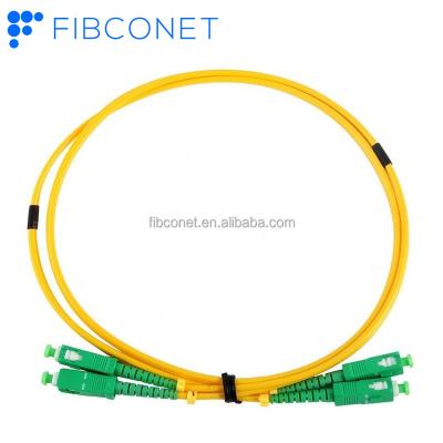 China FTTH Indoor APC SC/APC to SM SC G657A2 Simplex Optical Fiber Connector Patch Cord Cable for sale