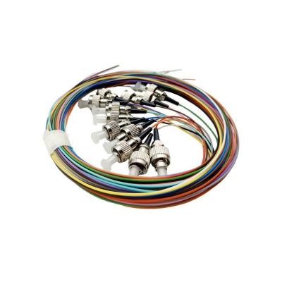 Cina Single Mode Pigtail FTTH ST UPC/APC Colorato LSZH/PVC 12 core Pigtail in fibra ottica in vendita