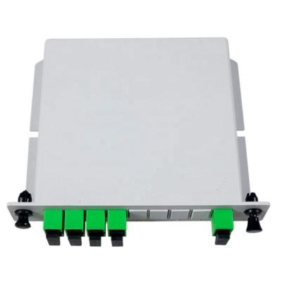 China FTTX Plc Lgx Passive Ftth Fiber Box Splitter 1X16 Gpon Fiber Sc Upc Apc Insertion Plc Splitter for sale